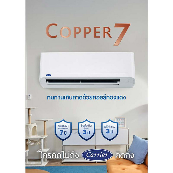 CARRIER เครื่องปรับอากาศติดผนัง 12200 BTU รุ่น 42TSAA013/38TSAA013© CARRIER เครื่องปรับอากาศติดผนัง 12200 BTU รุ่น 42TSAA013/38TSAA013©