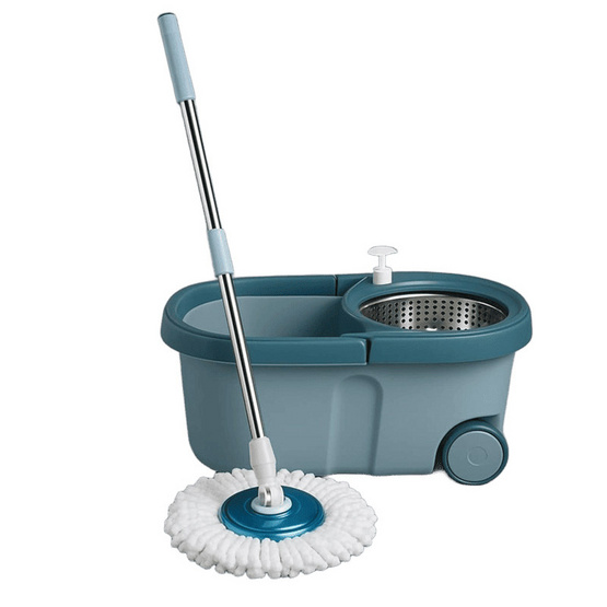 ALLSKING ชุดถังปั่น Spin Mop ทรงกลมพร้อมผ้า 1 ผืน สีเขียว ALLSKING ชุดถังปั่น Spin Mop ทรงกลมพร้อมผ้า 1 ผืน สีเขียว