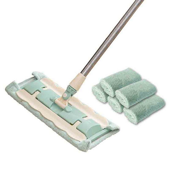ALLSKING ไม้ถูพื้นแบบรีดน้ำในตัวพร้อมผ้า 1 ผืน ALLSKING ไม้ถูพื้นแบบรีดน้ำในตัวพร้อมผ้า 1 ผืน