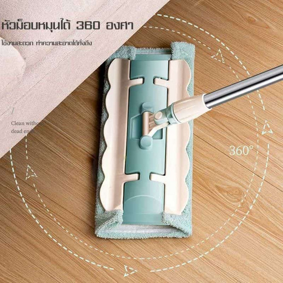 ALLSKING ไม้ถูพื้นแบบรีดน้ำในตัวพร้อมผ้า 1 ผืน ALLSKING ไม้ถูพื้นแบบรีดน้ำในตัวพร้อมผ้า 1 ผืน