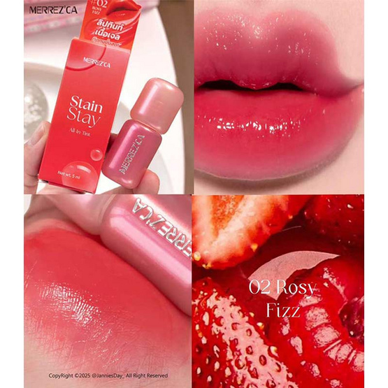 Merrezca ลิปทินท์ Stain Stay All-in-Tint 5 มล.