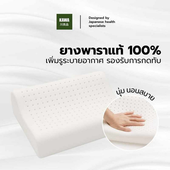 Kawa หมอนยางพาราแท้ รุ่น Curve Zen Kawa หมอนยางพาราแท้ รุ่น Curve Zen
