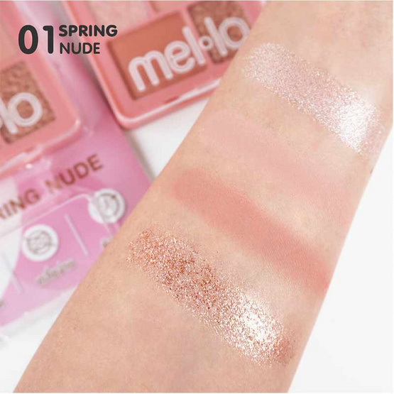 Mello พาเล็ทอายชาโดว์ Eye Color Palette 5.5 กรัม #01Spring Nude Mello พาเล็ทอายชาโดว์ Eye Color Palette 5.5 กรัม #01Spring Nude