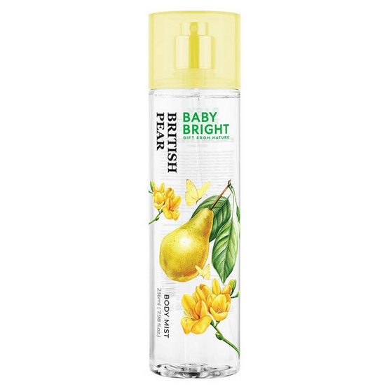 Baby Bright สเปรย์น้ำหอม British Pear Body Mist 236 มล. Baby Bright สเปรย์น้ำหอม British Pear Body Mist 236 มล.