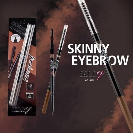 Ashley ดินสอเขียนคิ้ว Skinny Eyebrow Pencil 0.1 กรัม No.01 Light Brown Ashley ดินสอเขียนคิ้ว Skinny Eyebrow Pencil 0.1 กรัม No.01 Light Brown