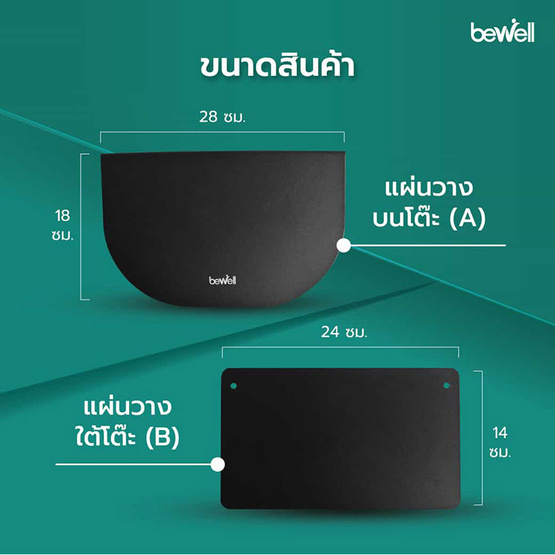Bewell แผ่นรองแขนจับจอมอนิเตอร์ รุ่น EA09
