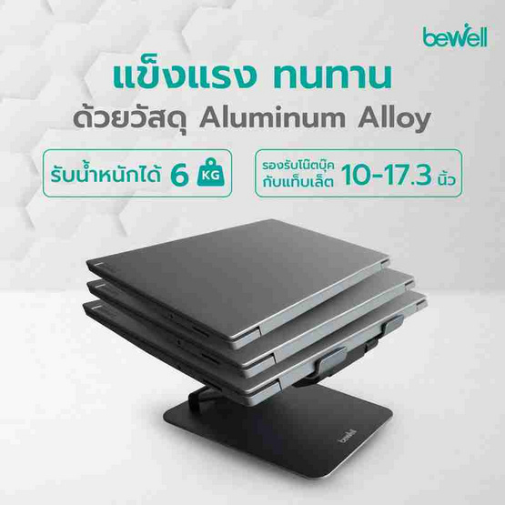 Bewell ที่วางโน๊ตบุ๊คเพื่อสุขภาพ รุ่น OF012