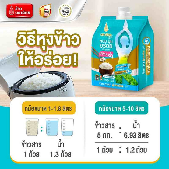 ฉัตรไลท์ ข้าวกข43 2 กิโลกรัม ฉัตรไลท์ ข้าวกข43 2 กิโลกรัม