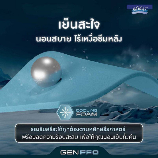 Midas ที่นอน รุ่น GENPRO