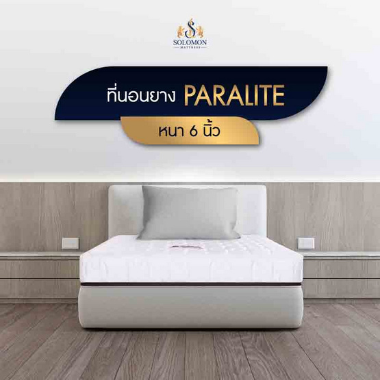 SOLOMON ที่นอนยางพารา หนา6นิ้ว รุ่น Paralite SOLOMON ที่นอนยางพารา หนา6นิ้ว รุ่น Paralite