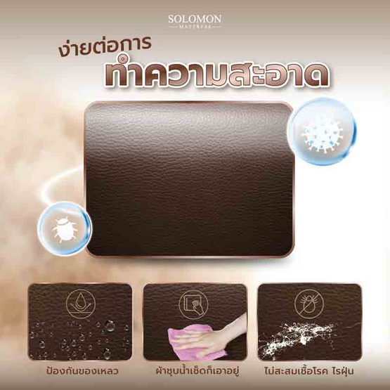 SOLOMON ที่นอนยางสังเคราะห์ หนา2นิ้ว รุ่น ERGO สัมผัสเบาะนวด SOLOMON ที่นอนยางสังเคราะห์ หนา2นิ้ว รุ่น ERGO สัมผัสเบาะนวด