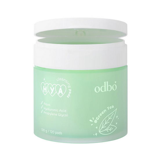 ODBO คลีนซิ่งแพดส์ Hya Cleansing Pads กลิ่นชาเขียว 120 แผ่น ODBO คลีนซิ่งแพดส์ Hya Cleansing Pads กลิ่นชาเขียว 120 แผ่น