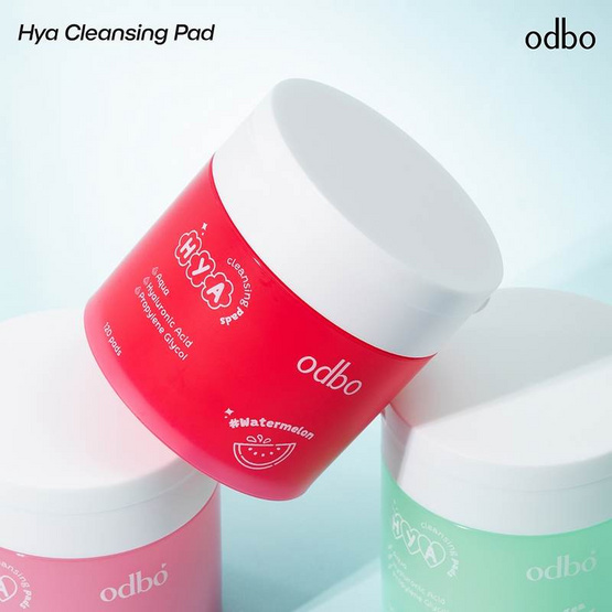 ODBO คลีนซิ่งแพดส์ Hya Cleansing Pads กลิ่นแตงโม 120 แผ่น ODBO คลีนซิ่งแพดส์ Hya Cleansing Pads กลิ่นแตงโม 120 แผ่น