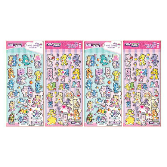Wanna Mini Sticker Care Bears คละลาย (แพ็ก 4 ชิ้น) Wanna Mini Sticker Care Bears คละลาย (แพ็ก 4 ชิ้น)