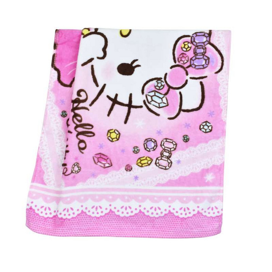 Chilli ผ้าขนหนูลิขสิทธิ์ Kitty ลายหน้าแดง Chilli ผ้าขนหนูลิขสิทธิ์ Kitty ลายหน้าแดง