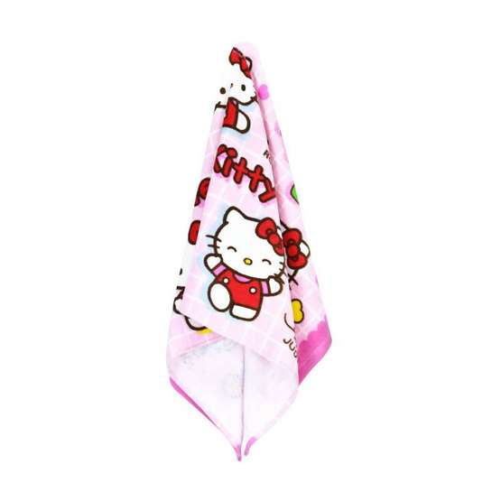 Chilli ผ้าขนหนูลิขสิทธิ์ Kitty ลายโบว์ Chilli ผ้าขนหนูลิขสิทธิ์ Kitty ลายโบว์