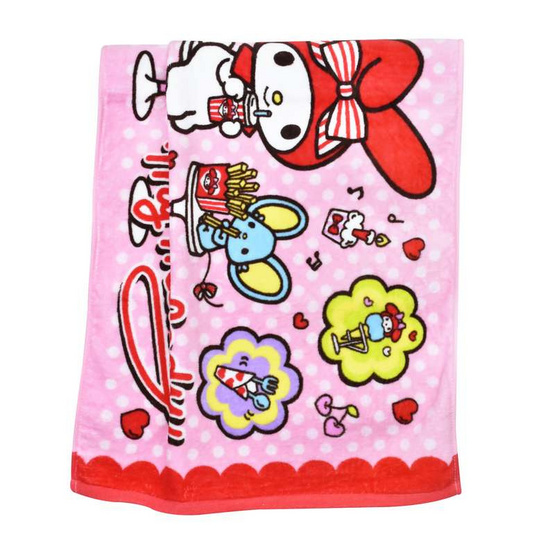 Chilli ผ้าขนหนูลิขสิทธิ์ My Melody ลายคาเฟ่ Chilli ผ้าขนหนูลิขสิทธิ์ My Melody ลายคาเฟ่