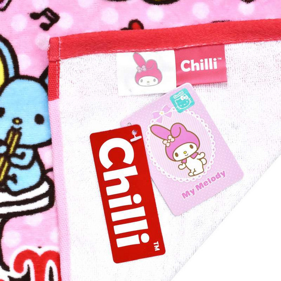 Chilli ผ้าขนหนูลิขสิทธิ์ My Melody ลายคาเฟ่ Chilli ผ้าขนหนูลิขสิทธิ์ My Melody ลายคาเฟ่