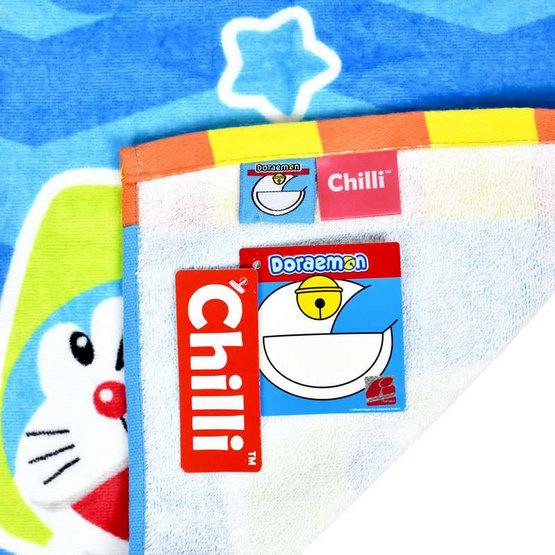 Chilli ผ้าขนหนูลิขสิทธิ์ Doraemon ลายปิ๊งไอเดีย Chilli ผ้าขนหนูลิขสิทธิ์ Doraemon ลายปิ๊งไอเดีย