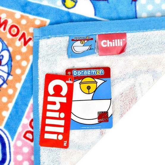 Chilli ผ้าขนหนูลิขสิทธิ์ Doraemon ลายนอนหลับ Chilli ผ้าขนหนูลิขสิทธิ์ Doraemon ลายนอนหลับ