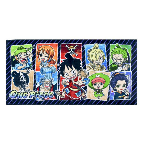 Chilli ผ้าขนหนูลิขสิทธิ์ One piece ลายรวมผองเพื่อน