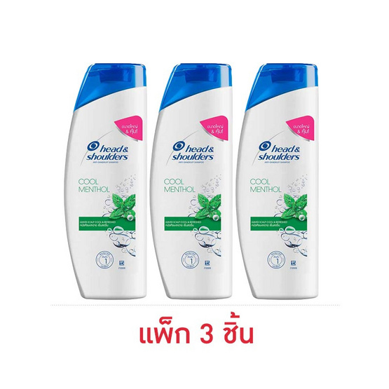 เฮดแอนด์โชว์เดอร์ แชมพู คูลเมนทอล 270 มล. (แพ็ก 3 ชิ้น) เฮดแอนด์โชว์เดอร์ แชมพู คูลเมนทอล 270 มล. (แพ็ก 3 ชิ้น)