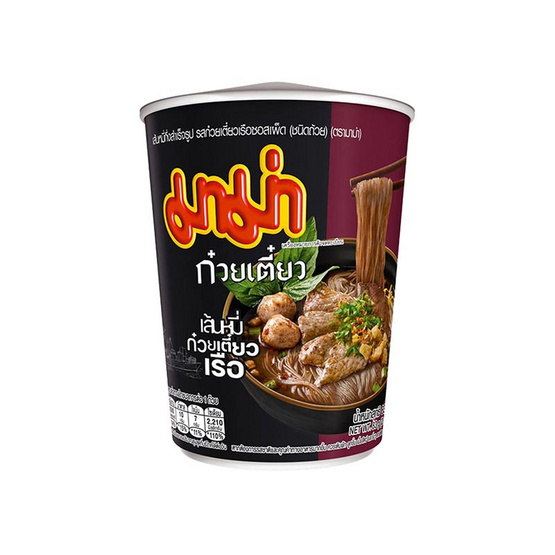 มาม่าคัพ เส้นหมี่ก๋วยเตี๋ยวเรือซอสเผ็ด 83 กรัม (แพ็ก 3 ถ้วย) มาม่าคัพ เส้นหมี่ก๋วยเตี๋ยวเรือซอสเผ็ด 83 กรัม (แพ็ก 3 ถ้วย)
