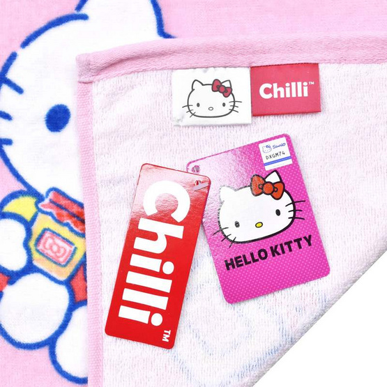 Chilli ผ้าขนหนูลิขสิทธิ์ Kitty Apple Chilli ผ้าขนหนูลิขสิทธิ์ Kitty Apple