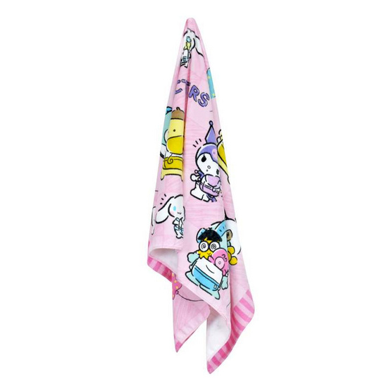 Chilli ผ้าขนหนูลิขสิทธิ์ Sanrio ลูกโป่ง Chilli ผ้าขนหนูลิขสิทธิ์ Sanrio ลูกโป่ง