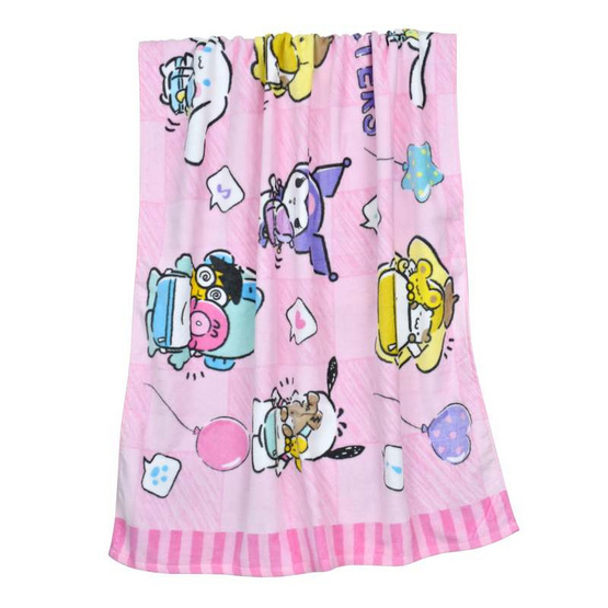 Chilli ผ้าขนหนูลิขสิทธิ์ Sanrio ลูกโป่ง Chilli ผ้าขนหนูลิขสิทธิ์ Sanrio ลูกโป่ง
