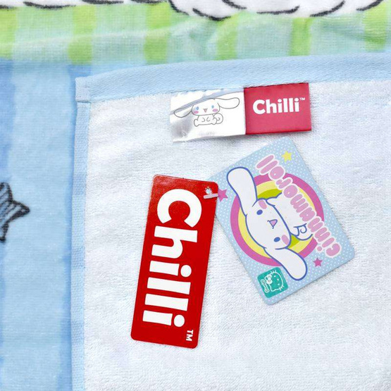 Chilli ผ้าขนหนูลิขสิทธิ์ Cinnamoroll Sleep Chilli ผ้าขนหนูลิขสิทธิ์ Cinnamoroll Sleep