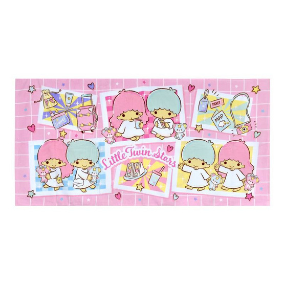 Chilli ผ้าขนหนูลิขสิทธิ์ Little Twin Stars Map Chilli ผ้าขนหนูลิขสิทธิ์ Little Twin Stars Map