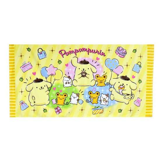 Chilli ผ้าขนหนูลิขสิทธิ์ Pompompurin ลูกโป่ง