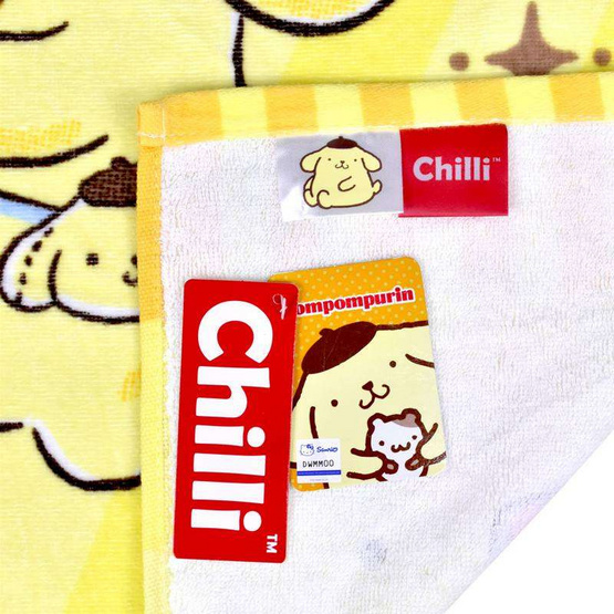 Chilli ผ้าขนหนูลิขสิทธิ์ Pompompurin ลูกโป่ง
