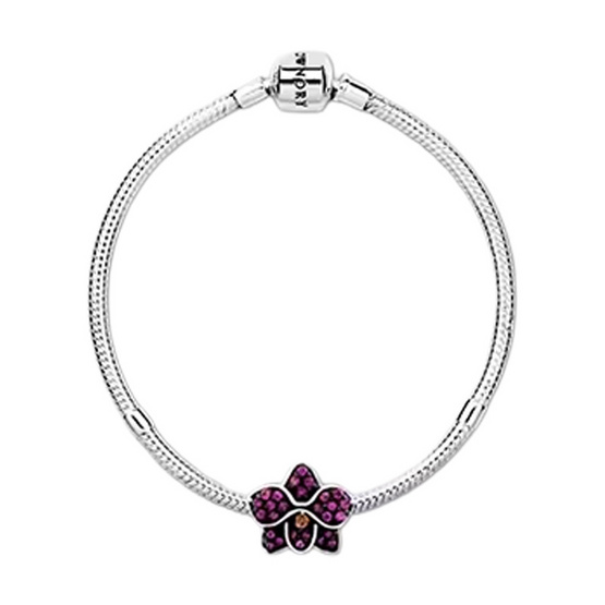 Ownory จี้ชาร์มดอกกล้วยไม้ Sparkle Orchid Charm รหัส 10006356 Ownory จี้ชาร์มดอกกล้วยไม้ Sparkle Orchid Charm รหัส 10006356