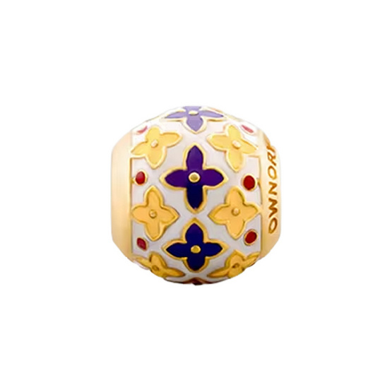 Ownory จี้ชาร์มลายกลีบดอกไม้เบญจรงค์ Thai Motif Charm รหัส 10006389 Ownory จี้ชาร์มลายกลีบดอกไม้เบญจรงค์ Thai Motif Charm รหัส 10006389