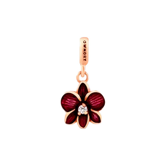 Ownory จี้ชาร์มดอกกล้วยไม้ Bright Orchid Dangle Charm รหัส 10006615 Ownory จี้ชาร์มดอกกล้วยไม้ Bright Orchid Dangle Charm รหัส 10006615