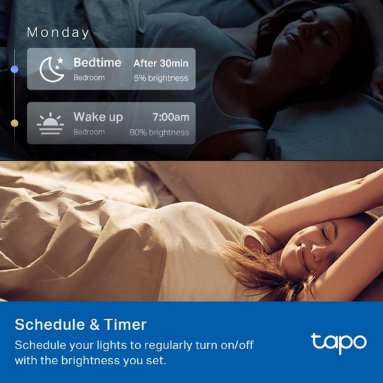 Tapo หลอดไฟอัจฉริยะ Smart Wi-Fi รุ่น L530E Tapo หลอดไฟอัจฉริยะ Smart Wi-Fi รุ่น L530E