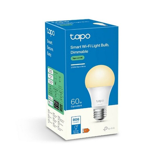 Tapo หลอดไฟอัจฉริยะ Smart Wi-Fi รุ่น L510E Tapo หลอดไฟอัจฉริยะ Smart Wi-Fi รุ่น L510E