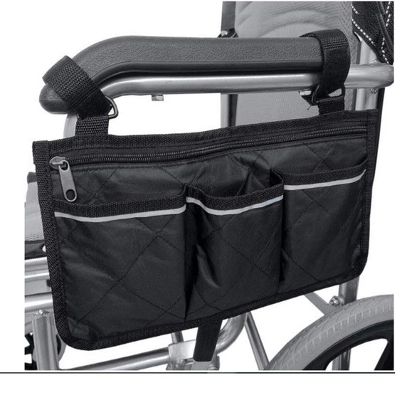 Wheelchair Bag กระเป๋าแขวนรถเข็นผู้ป่วย รุ่นแขวนด้านข้าง Wheelchair Bag กระเป๋าแขวนรถเข็นผู้ป่วย รุ่นแขวนด้านข้าง