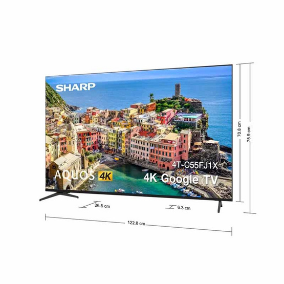 SHARP LED TV 55 นิ้ว รุ่น 4T-C55FJ1X SHARP LED TV 55 นิ้ว รุ่น 4T-C55FJ1X