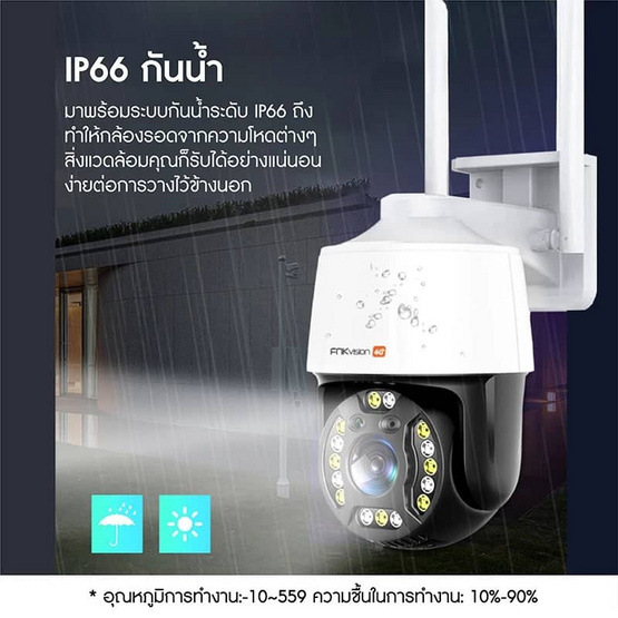 FNKvision กล้องวงจรปิด IP Camera รุ่น D15/4G(B) FNKvision กล้องวงจรปิด IP Camera รุ่น D15/4G(B)