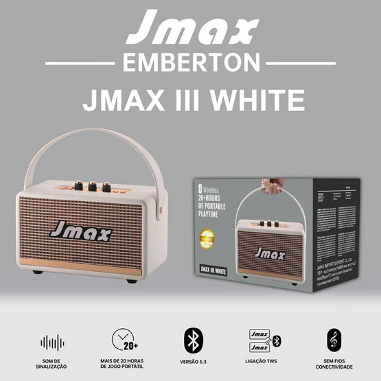 JMAX ลำโพงบลูทูธ รองรับไมโครโฟน JMAX III