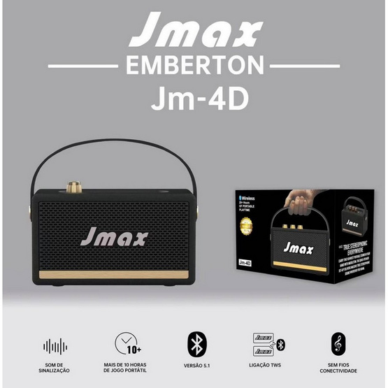 JMAX ลำโพงบลูทูธพกพา JM-4D