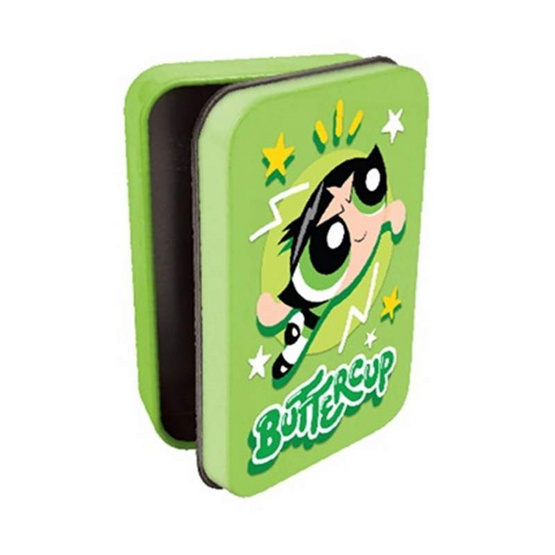 โอเค ลูกอมรูปหัวใจกลิ่นสตรอเบอร์รี่พร้อมกล่องเหล็กPowerPuffGirls คละแบบ 9 กรัม (แพ็ก6ชิ้น)