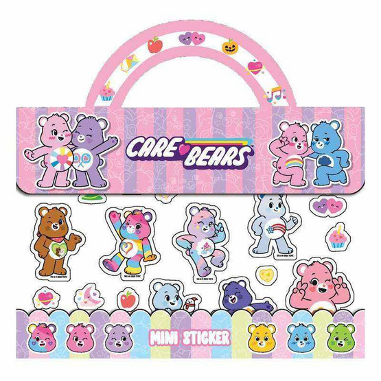 Wanna Mini Sticker Book Carebears คละแบบ (แพ็ก 2 ชุด)