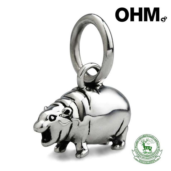 OHM X Moo Deng Charm จี้ หมูเด้ง เครื่องประดับเงินแท้ Silver 925 OHM X Moo Deng Charm จี้ หมูเด้ง เครื่องประดับเงินแท้ Silver 925