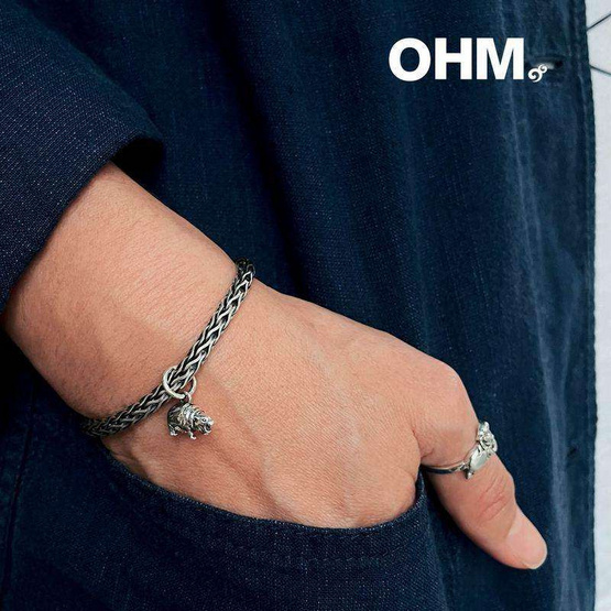 OHM X Moo Deng Charm จี้ หมูเด้ง เครื่องประดับเงินแท้ Silver 925 OHM X Moo Deng Charm จี้ หมูเด้ง เครื่องประดับเงินแท้ Silver 925