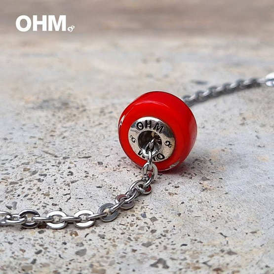 OHM Art Toy Jewelry สร้อยสแตนเลส แก้ว รุ่น Remember