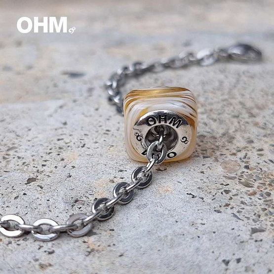 OHM Art Toy Jewelry สร้อยสแตนเลส แก้ว รุ่น Sugar Dipped OHM Art Toy Jewelry สร้อยสแตนเลส แก้ว รุ่น Sugar Dipped